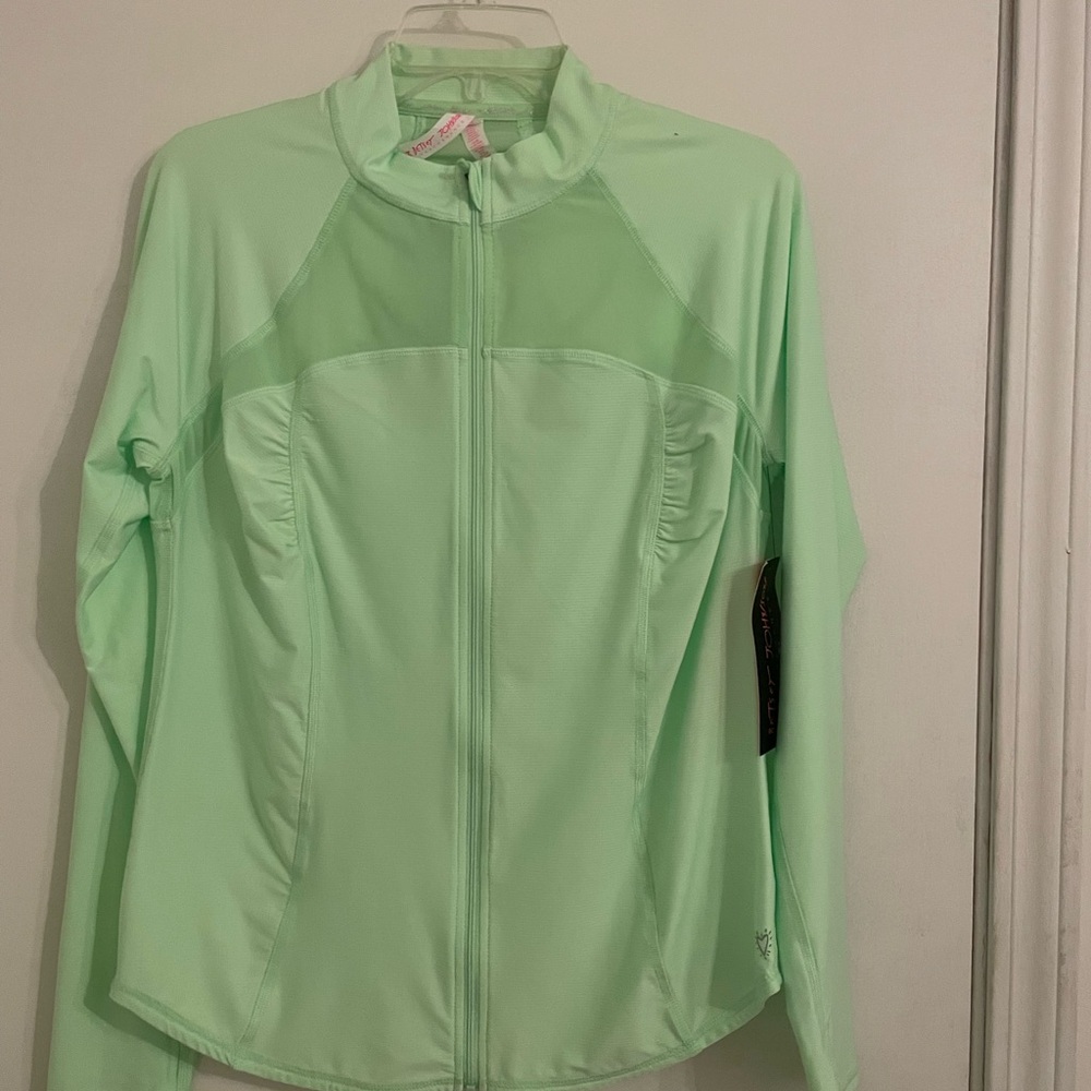 Betsey Johnson Light Green Athletic Jacket